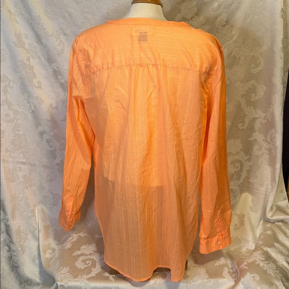 Women's Peach Shirt 100% cotton - Picture 3 of 6